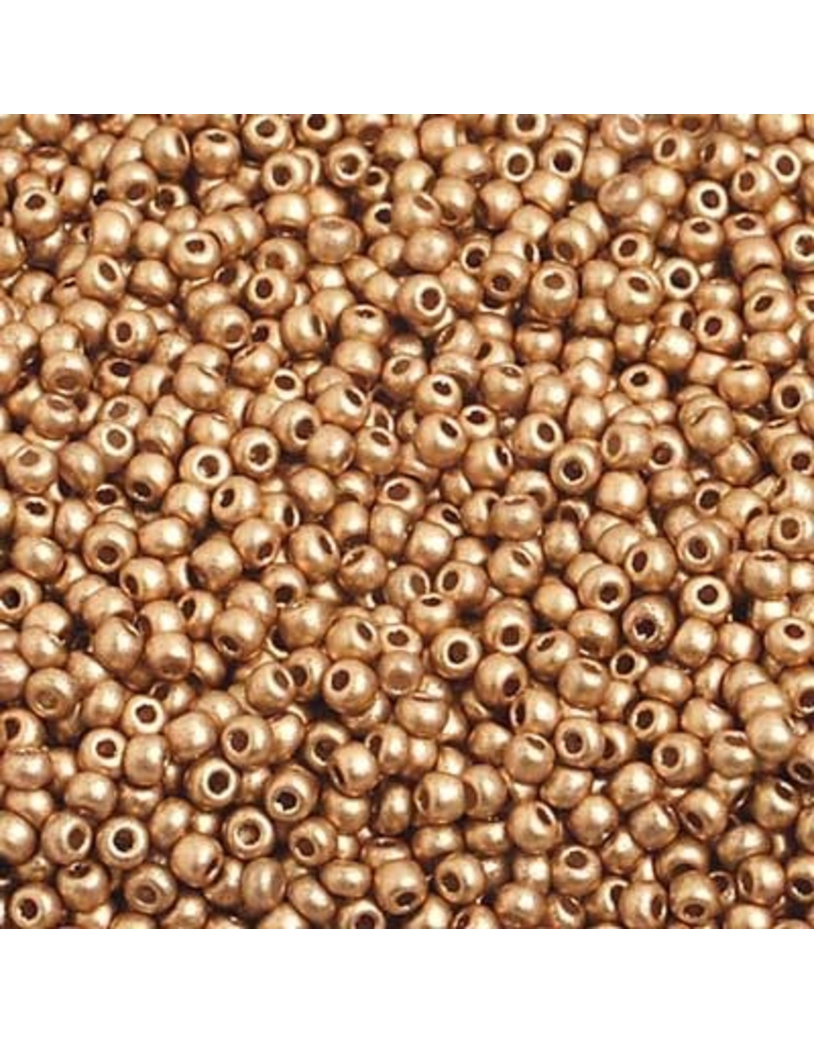 Czech 2211  10  Seed 10g Old Gold Matte Metallic