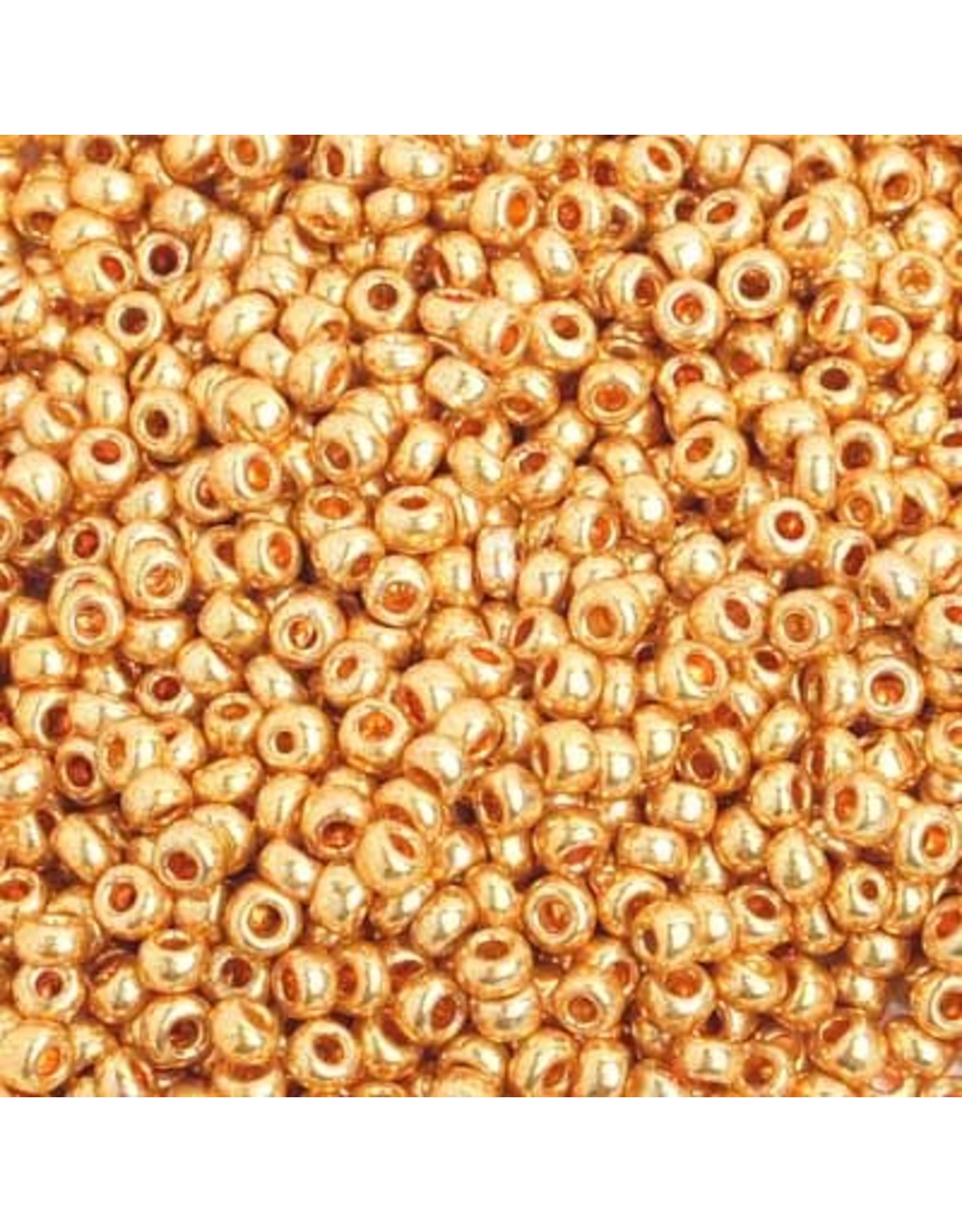 Czech *201605 8 Czech Seed 10g  Gold Metallic