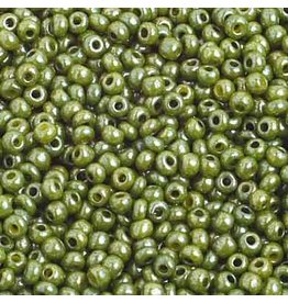 Czech *2381 10   Seed 10g  Opaque Olive Lustre