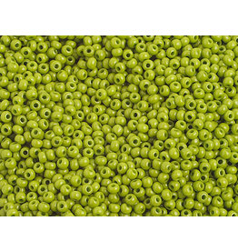 50g Czech Seed Bead 10/0 Opaque Dark Green (53270)