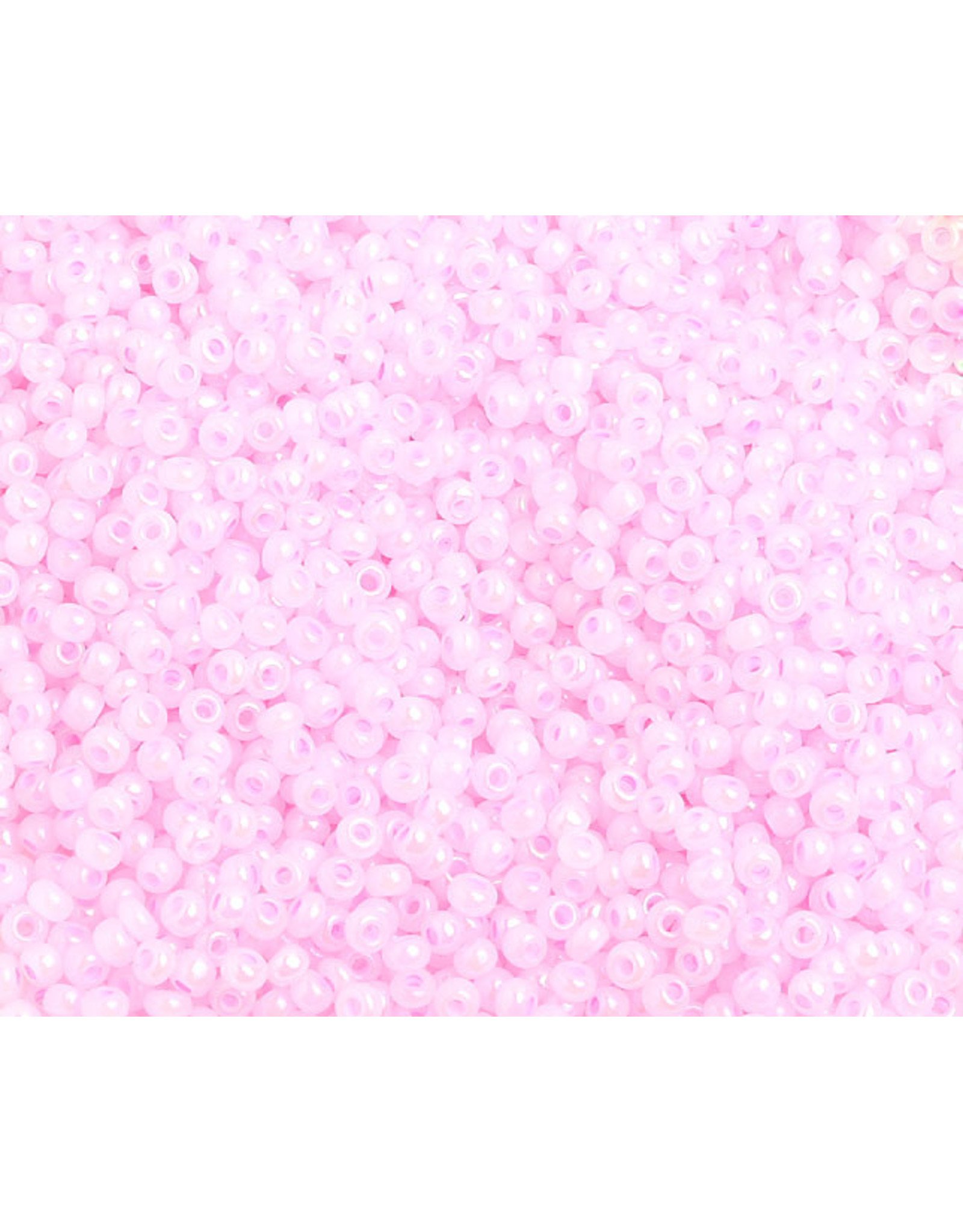 Czech 1437 10   Seed 20g  Pink  Pearl AB