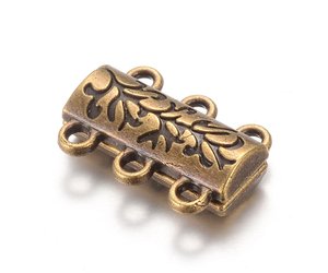 12 mm Magnetic Bracelet Clasp Antique Brass Finish 8259-09