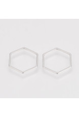 Hexagon Link  14x12mm Stainless Steel  x10  NF