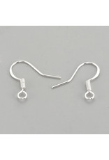 Ear Wire 17x14mm Sterling Silver 1 Pair