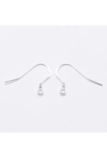 Ear Wire 16x20mm Sterling Silver 1 Pair