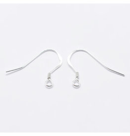 Ear Wire 16x20mm Sterling Silver 1 Pair
