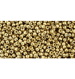 Toho pf592  Round 6g  Fleece  Gold Metallic