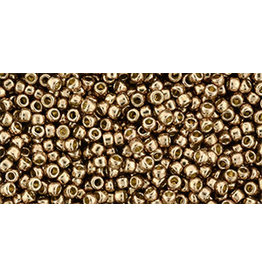 Toho pf593B 11  Round 40g  Almond Gold Metallic