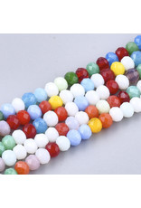 4x3mm Rondelle Mixed Colours x140