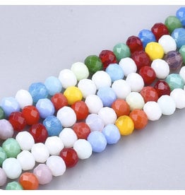 4x3mm Rondelle Mixed Colours x140