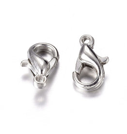 Lobster Clasp 14mm Platinum   x50  NF