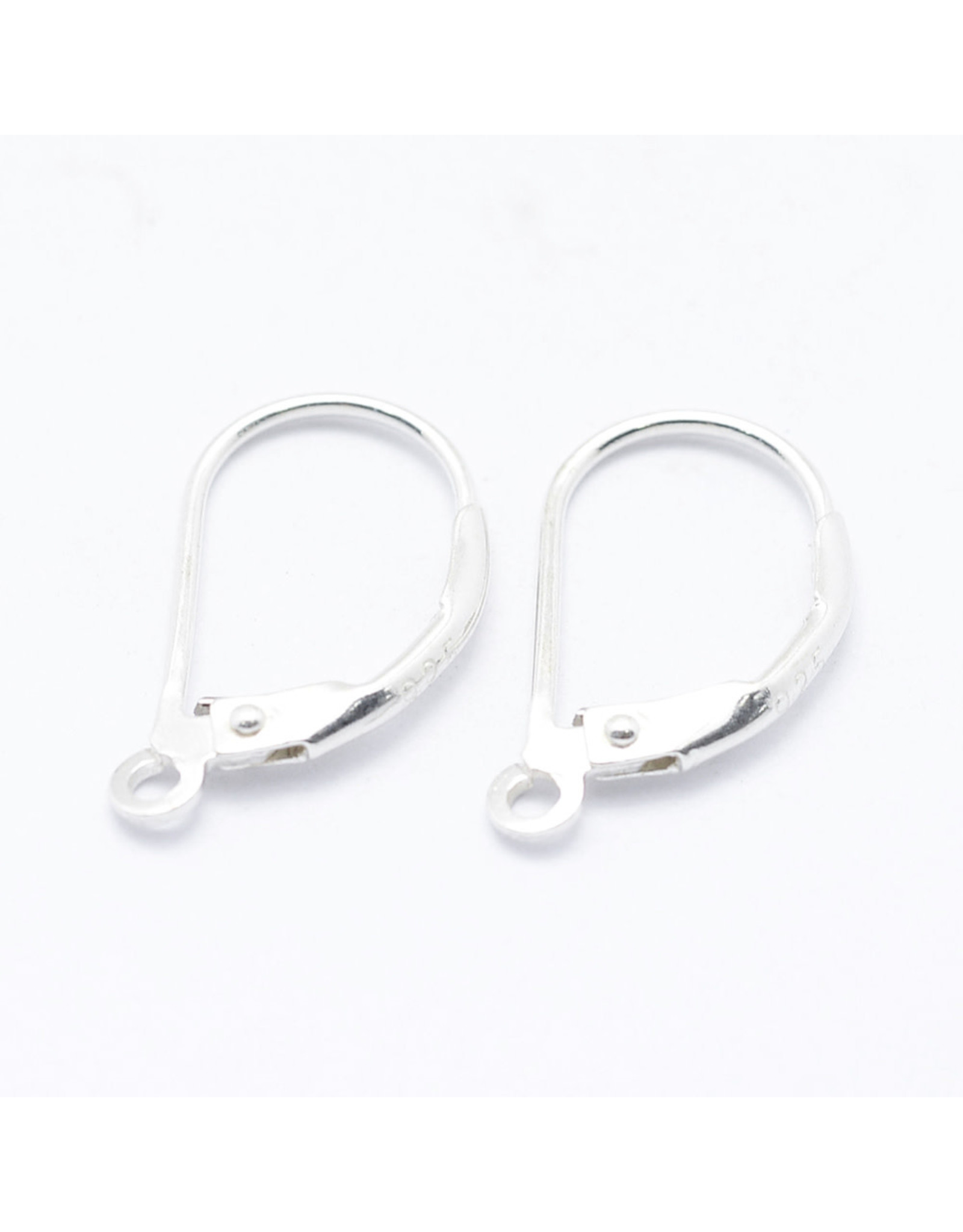 Lever Back 16x10mm Sterling Silver 1 Pair