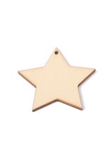 Wood Star Natural  49mm  x10