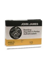 John James English Beading Needle Size 10 2.25"  x25