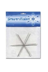Snowflake Form 3  3/4"  Silver  x8