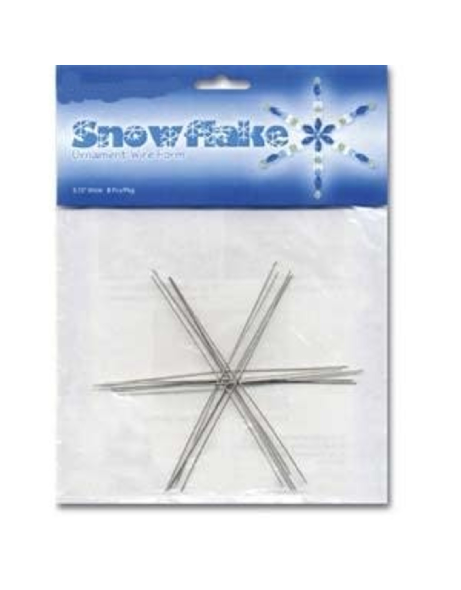 Snowflake Form 3  1/4"  Silver  x8
