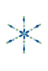 Snowflake Form 3  3/4"  Silver  x8