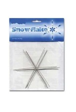 Snowflake Form 4  1/2"  Silver  x7
