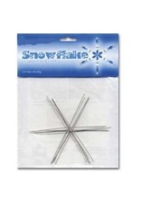 Snowflake Form  6"  Silver  x6