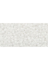 Toho 401  15 Round 5g Opaque White AB