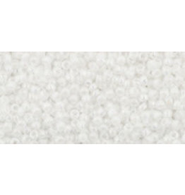Toho 401  15 Round 5g Opaque White AB