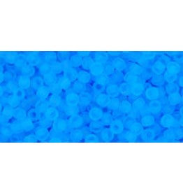 Toho 3bf 11  Round 6g Transparent Medium Aqua Blue Matte