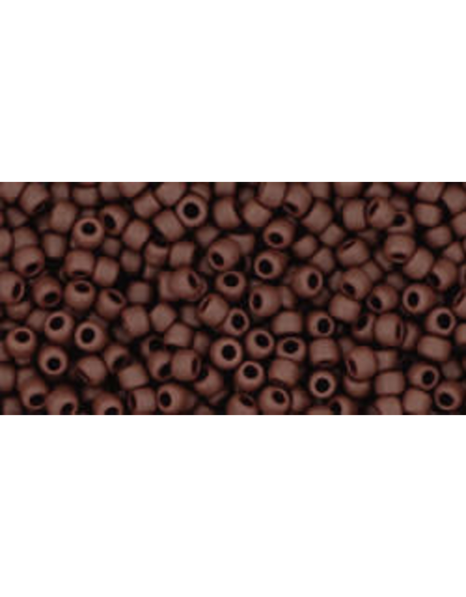 Toho 46f 11  Round 6g  Opaque Oxblood Brown Matte