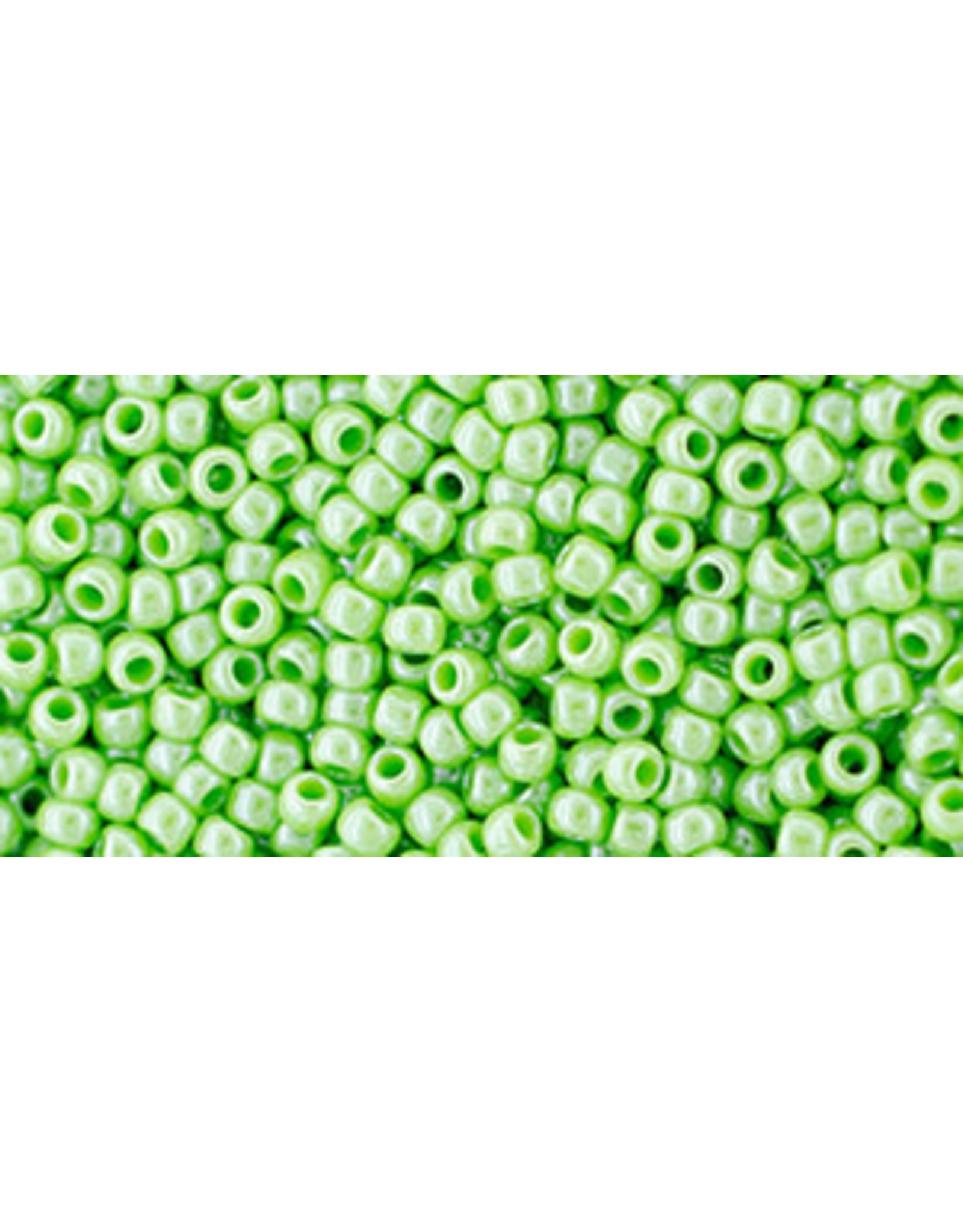 Toho 130L 11  Round 6g Opaque Light Green  Lustre