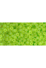 Toho 4f  11  Round 6g Transparent Lime Green Matte