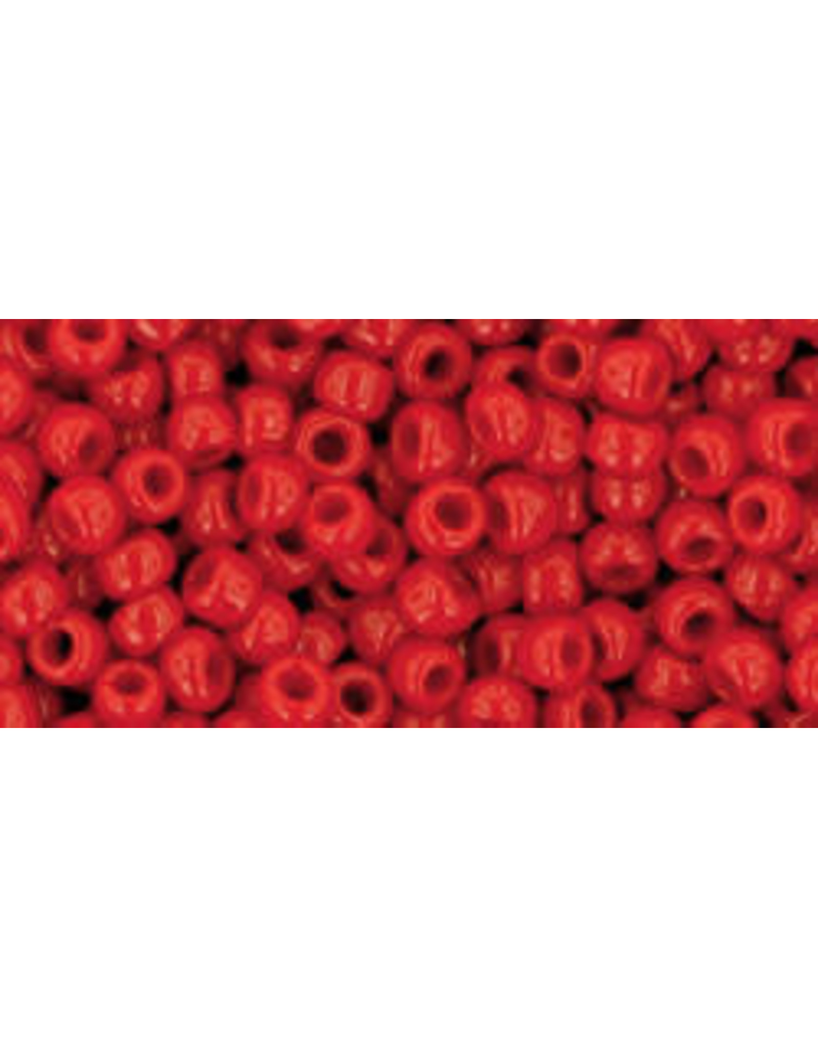 Toho 45  8  Round 6g  Opaque Pepper Red