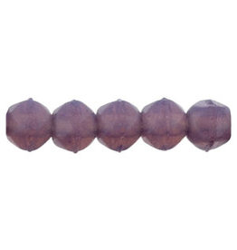 21010 3mm English Cut Milky Amethyst Purple x50