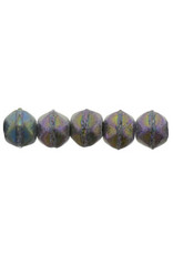 21195 3mm English Cut Purple AB Matte Metallic x50