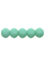 m6313 3mm English Cut Opaque Turquoise Matte x50
