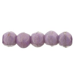 2051 3mm English Cut  Opaque Lilac Purple Lustre x50