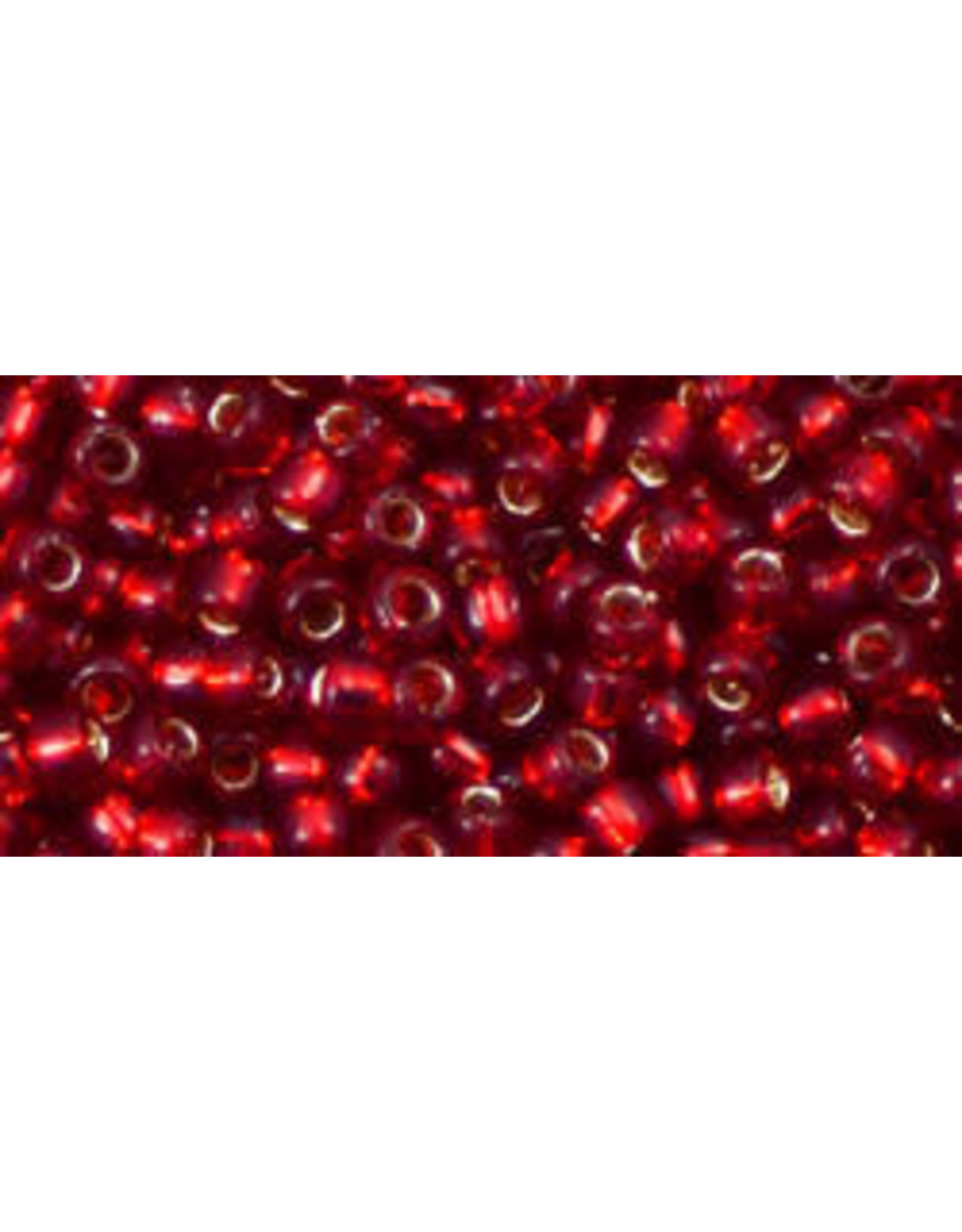 Toho 25cB 8  Round 40g Ruby Red s/l