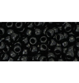 Toho 49B 8  Round 40g Opaque Jet Black