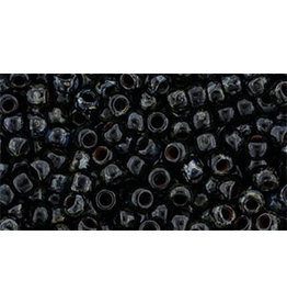 Toho y302B 8  Round 40g  Jet Black Picasso