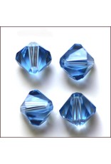 4mm Bicone  Light Sapphire Blue   'AAA'  Grade  x50