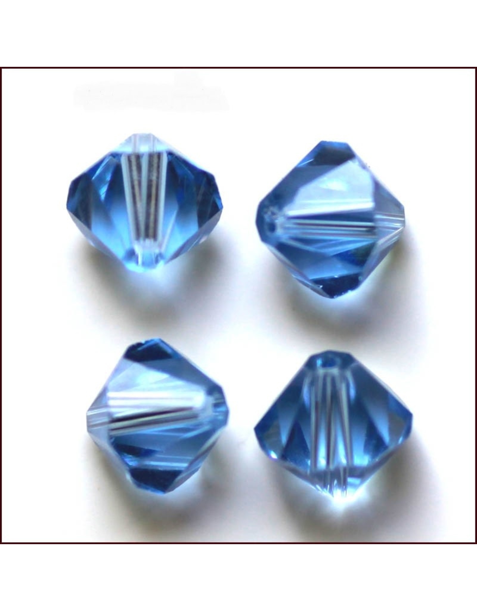 4mm Bicone  Light Sapphire Blue   'AAA'  Grade  x50