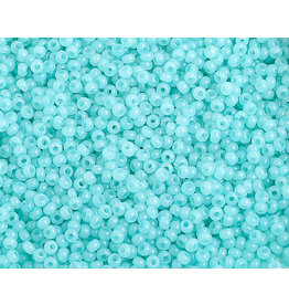 Czech *40006 10  Seed 10g Light Turquoise Blue  Alabaster