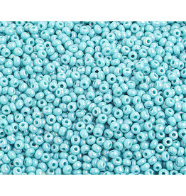 Czech 2314 10  Seed 20g  Opaque Turquoise  Blue AB