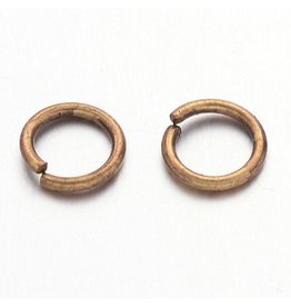 Jump Ring 5mm Antique Brass  approx 22g  x100 NF