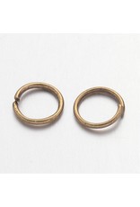 Jump Ring 6mm Antique Brass  approx 22g  x100 NF