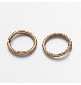 Jump Ring 6mm Antique Brass  approx 22g  x100 NF