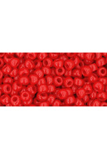 Toho 45a  8  Round  40g  Opaque Cherry Red