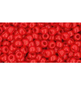 Toho 45a  8  Round  40g  Opaque Cherry Red
