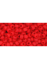 Toho 45af  8  Round 6g  Opaque Cherry Red Matte