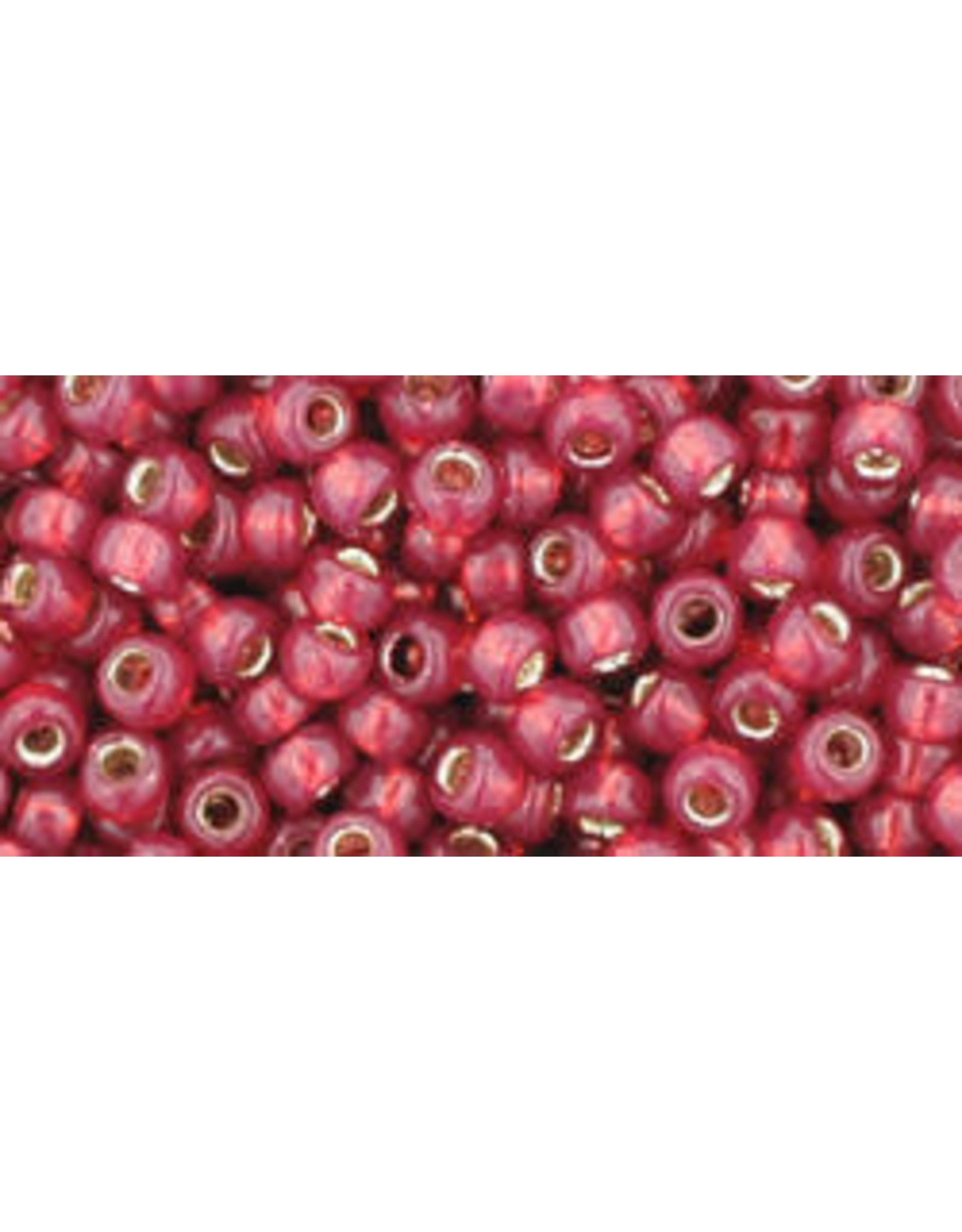 Toho 2113  8  Round 6g  Milky Pomegranate Red s/l