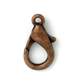 Lobster Clasp 18mm Antique Copper x25 NF