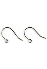 Ear Wire Small 15mm Platinum x50 NF